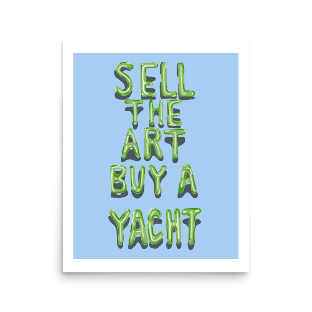 Sell The Art Print - Blue