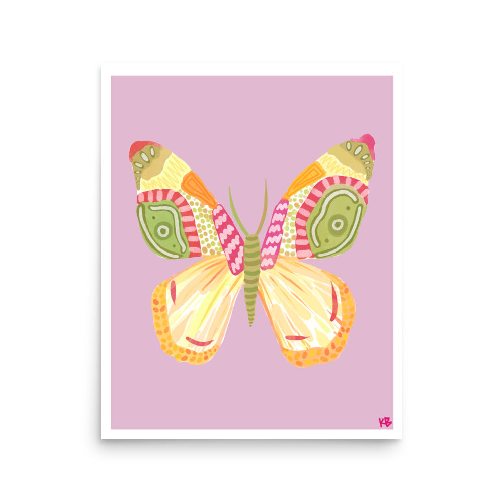 Flutter Print - Purple