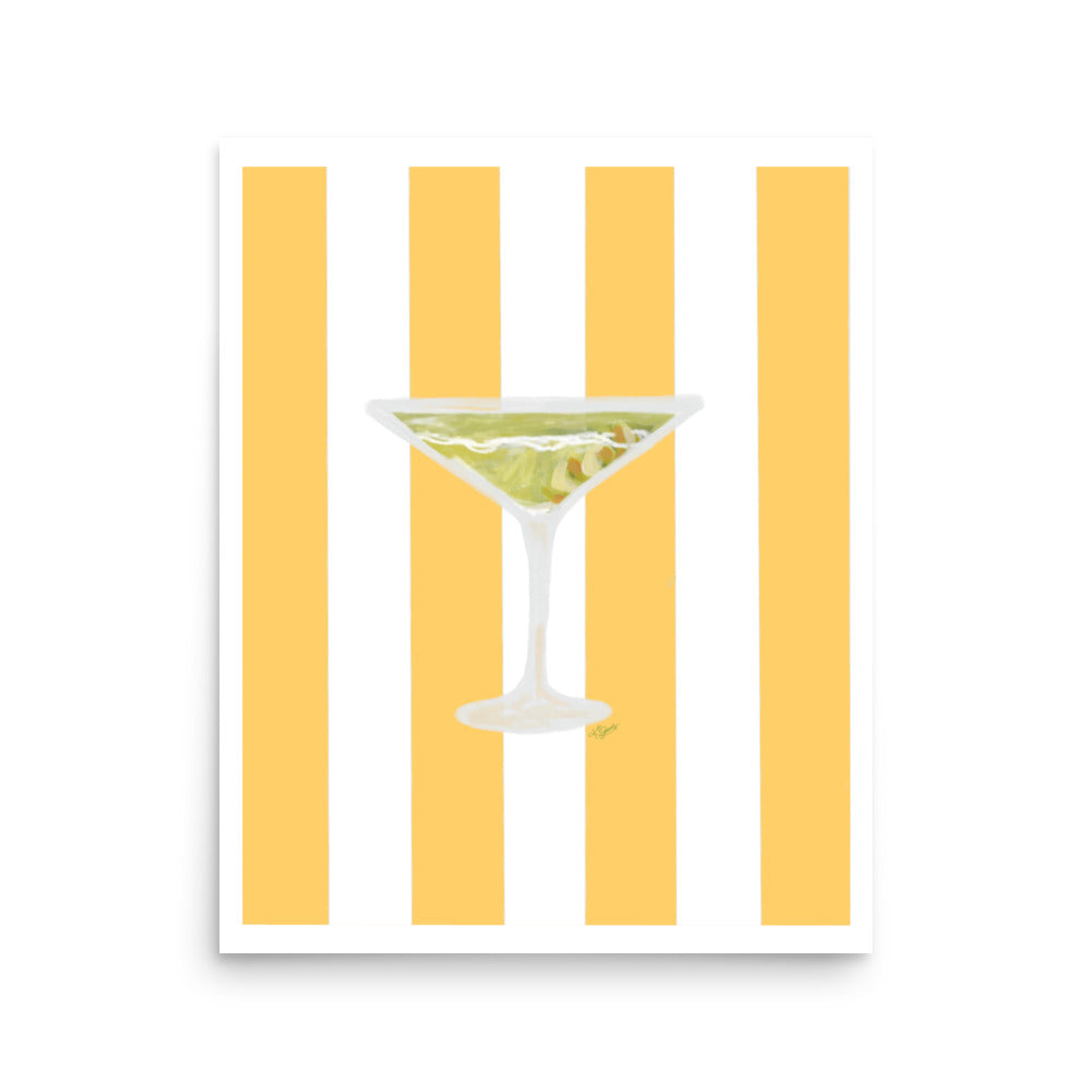 Limoncello Martini Striped Print