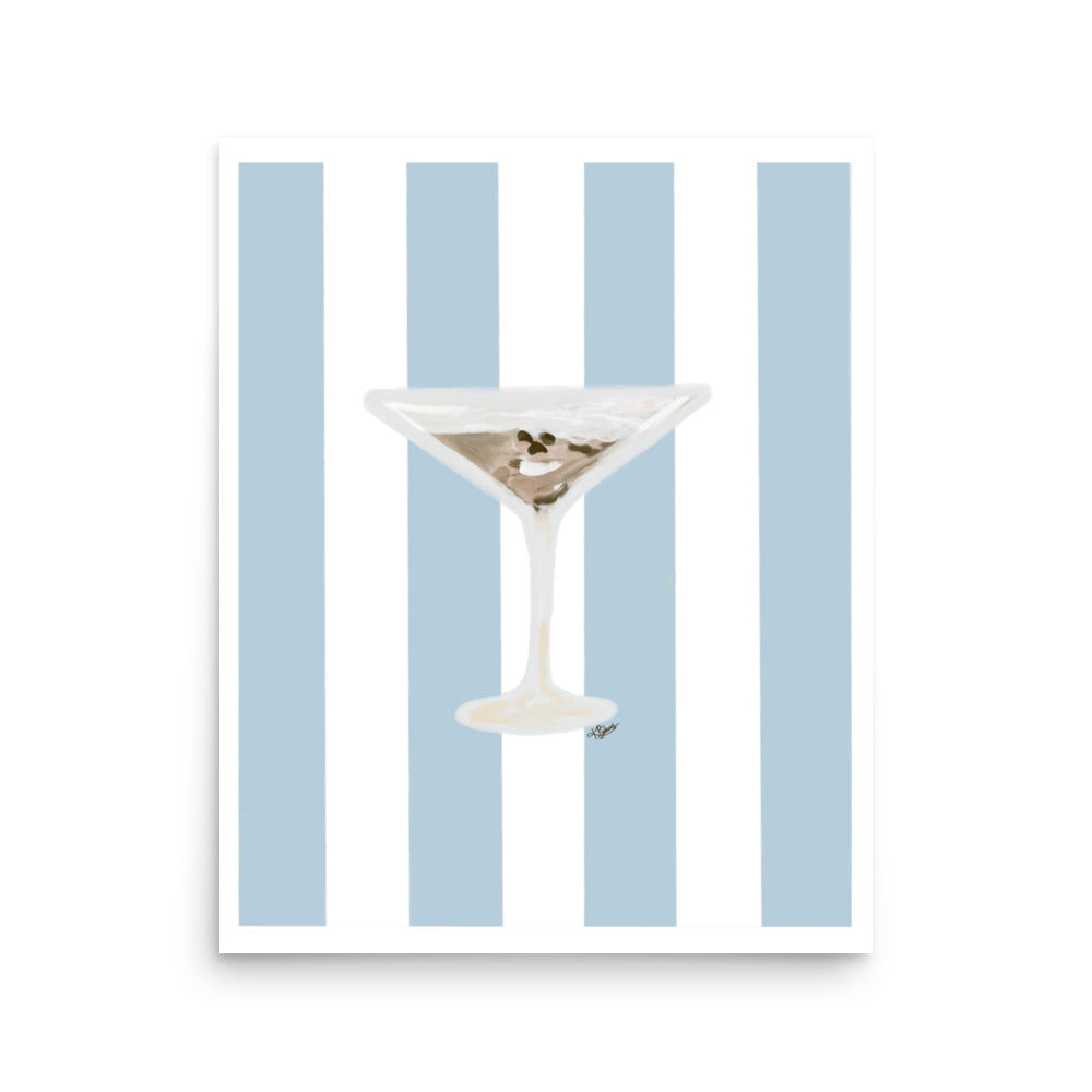 Espresso Martini Striped Print