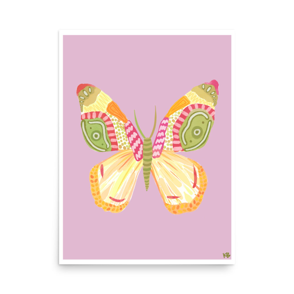 Flutter Print - Purple