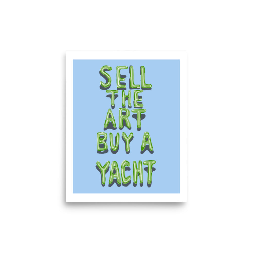 Sell The Art Print - Blue