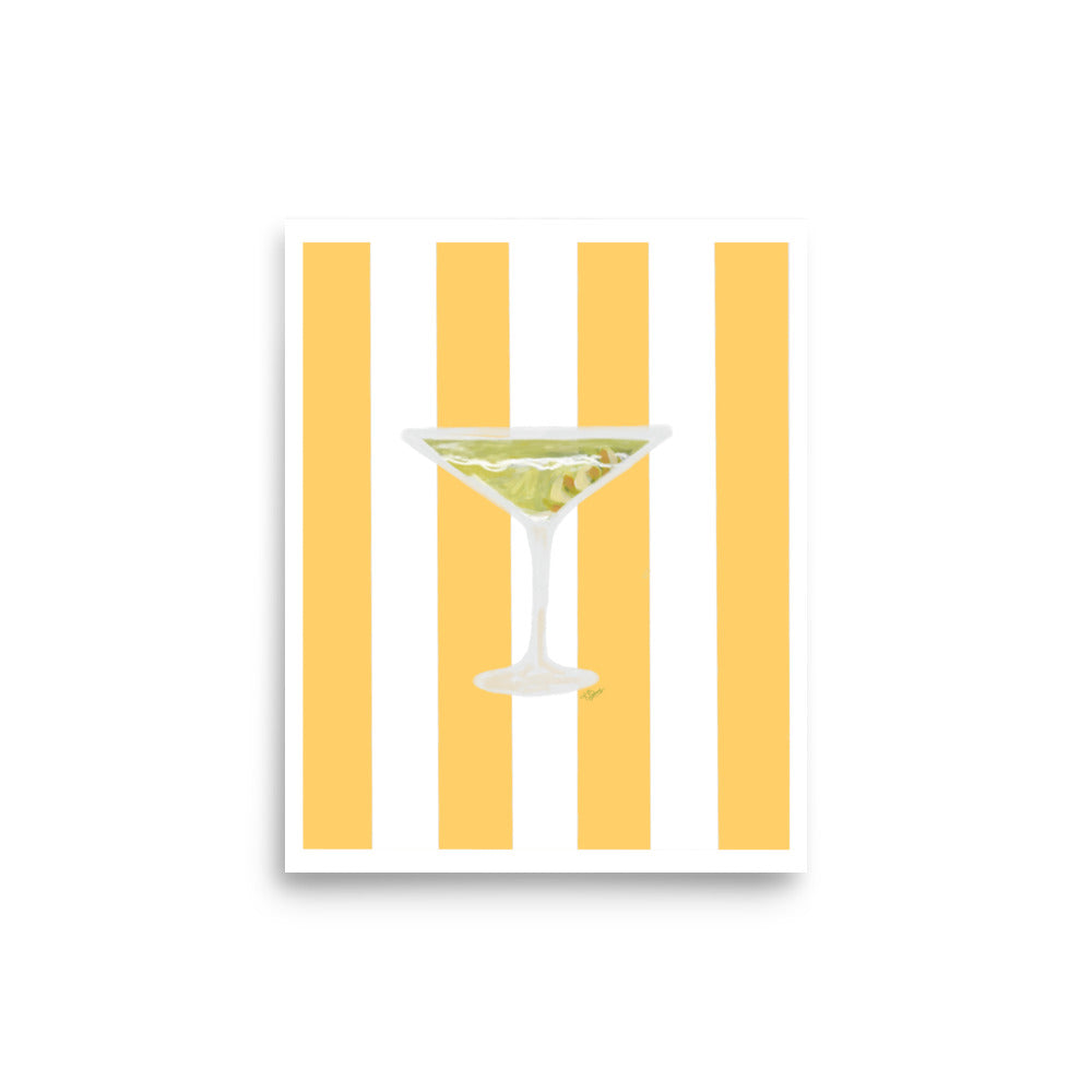 Limoncello Martini Striped Print