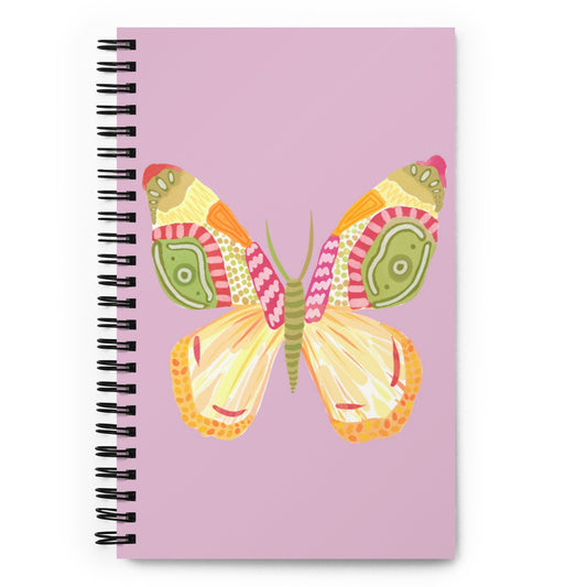 Flutter Spiral Notebook - Purple