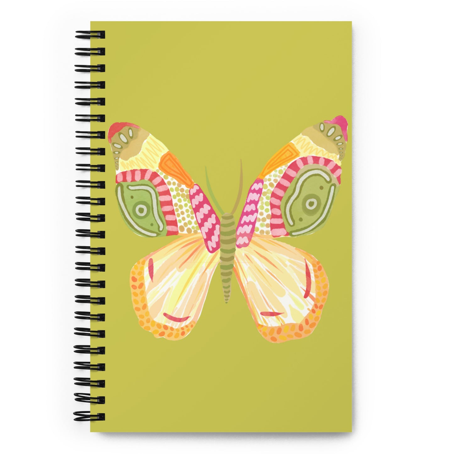 Flutter Spiral Notebook - Green