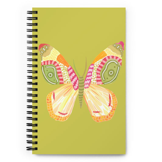 Flutter Spiral Notebook - Green